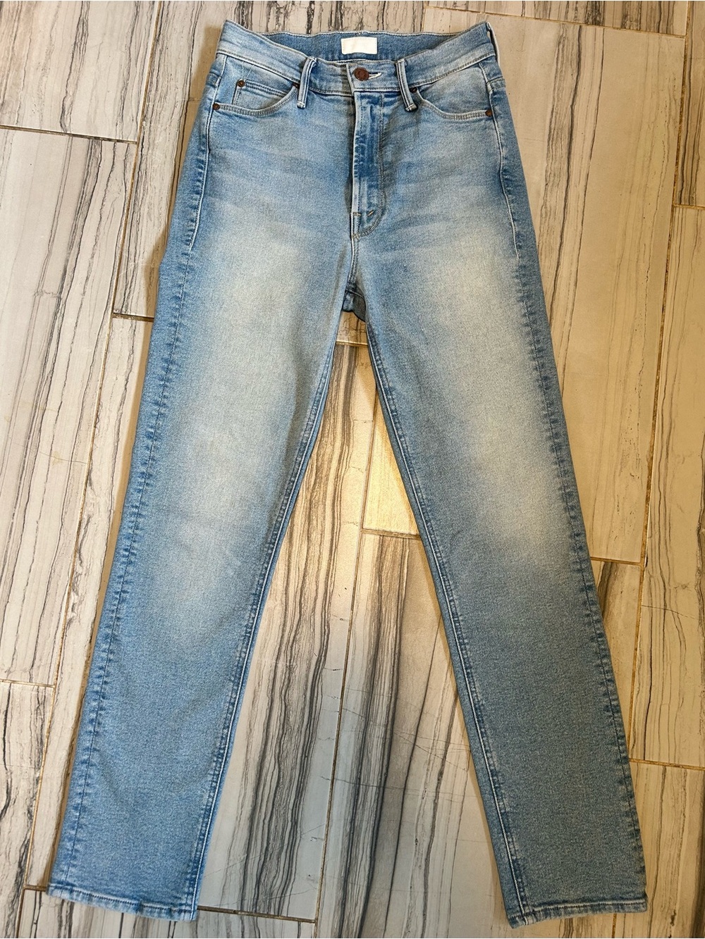 MOTHER The Dazzler Ankle High Rise Cropped Jeans - Picture 2 of 16